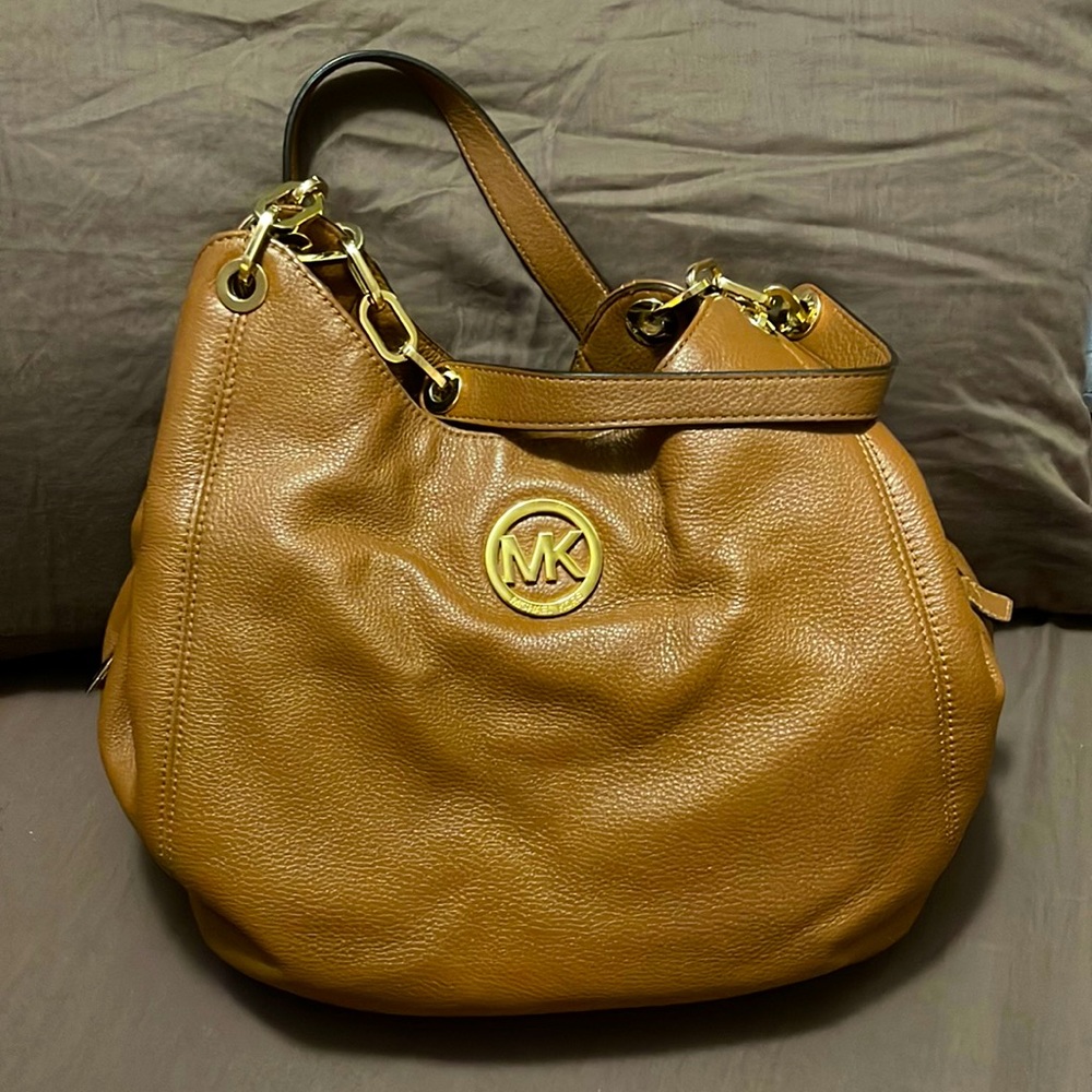Michael Kors Pebbled Leather Shoulder Bag